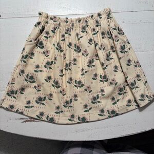 Misha and Puff Floral Cream Skirt